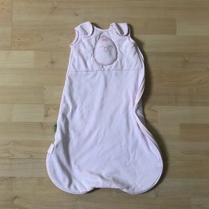 Pale pink nested bean zen classic sack